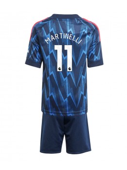 Billige Arsenal Gabriel Martinelli #11 Bortedraktsett Barn 2025-26 Kortermet (+ Korte bukser)